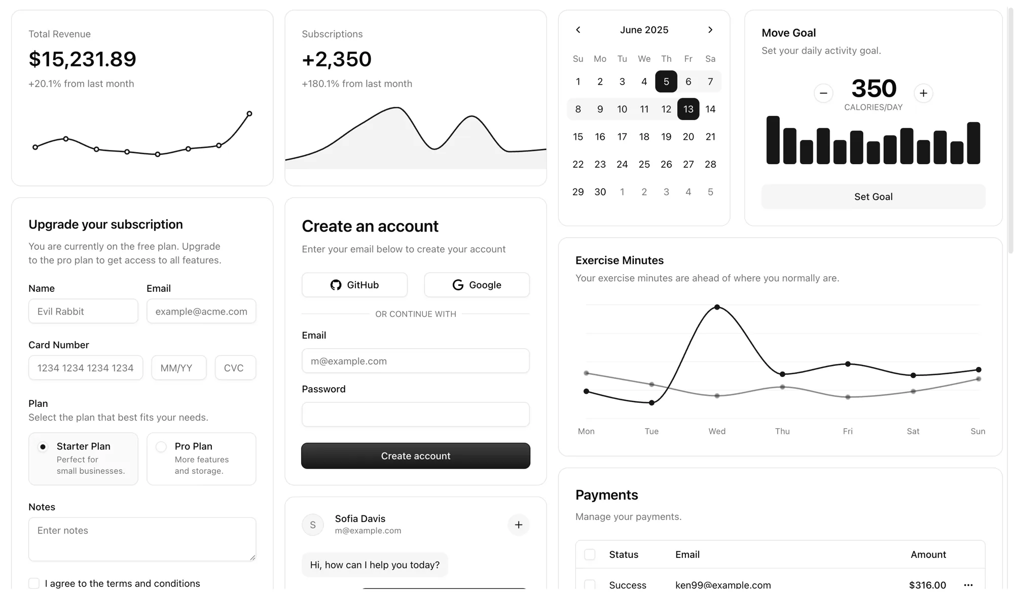 Basic theme preview