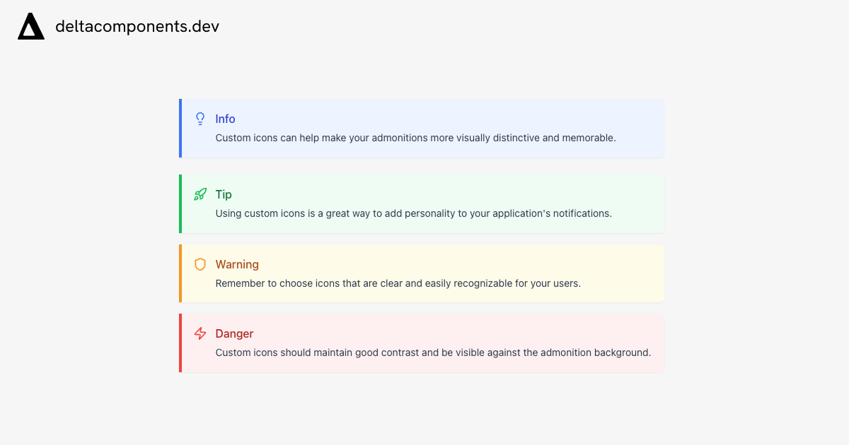 admonition component