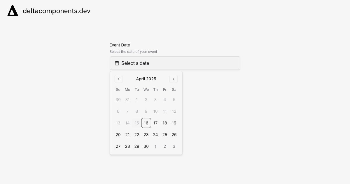 date-input component