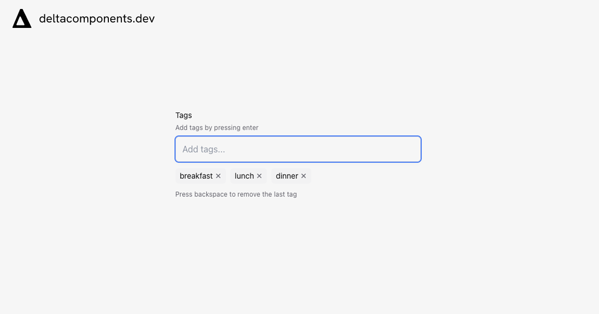 tags-input component