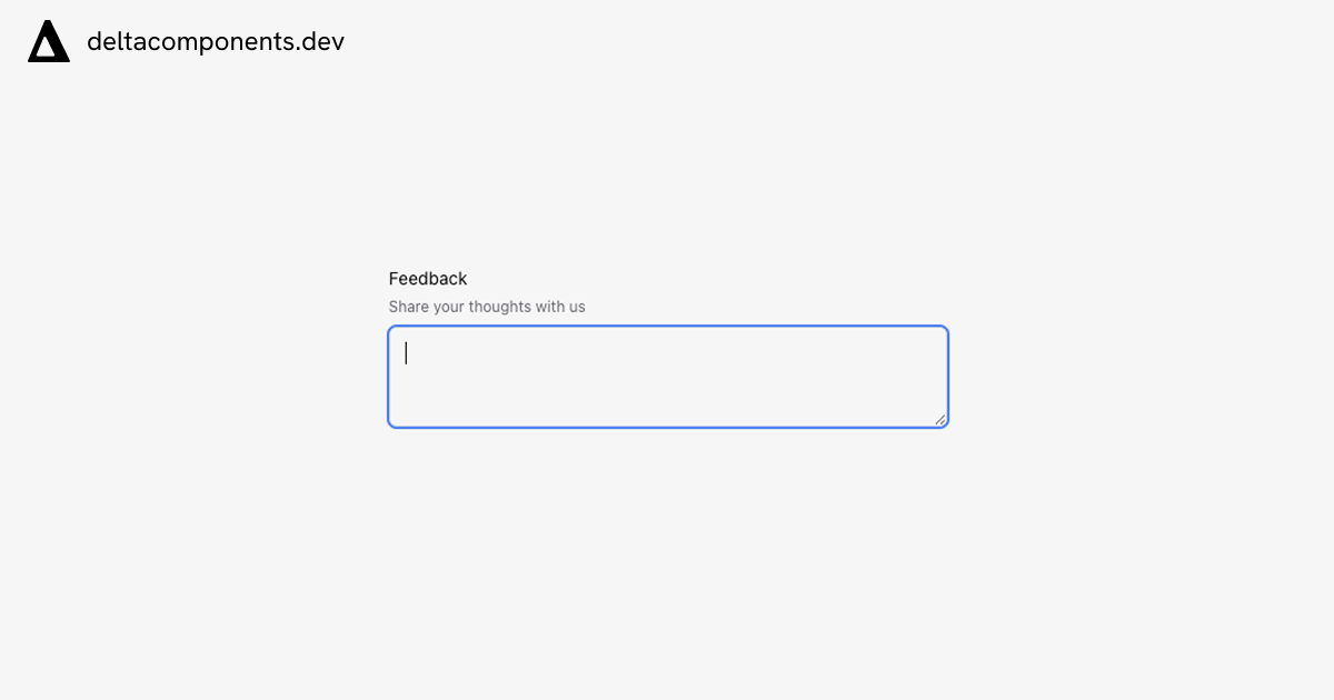 textarea-input component