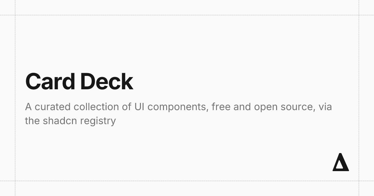 Card Deck | Delta Components UI