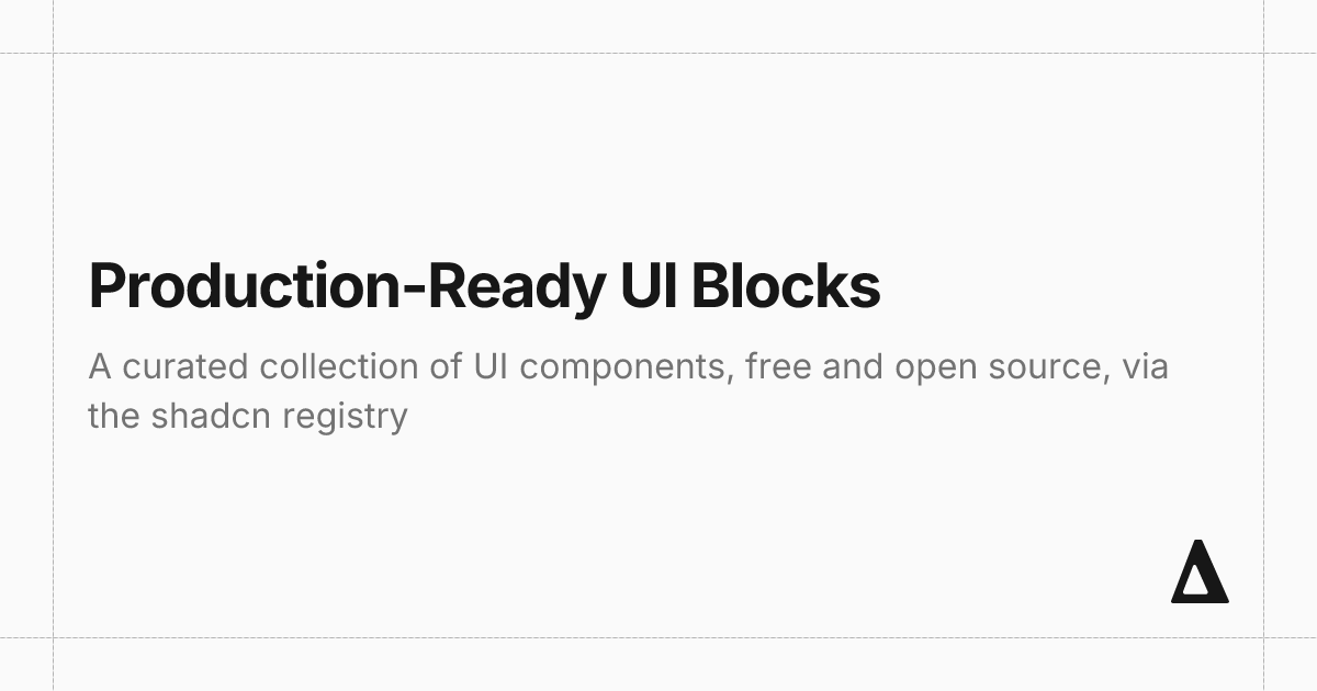 Production-Ready UI Blocks | Delta Components UI