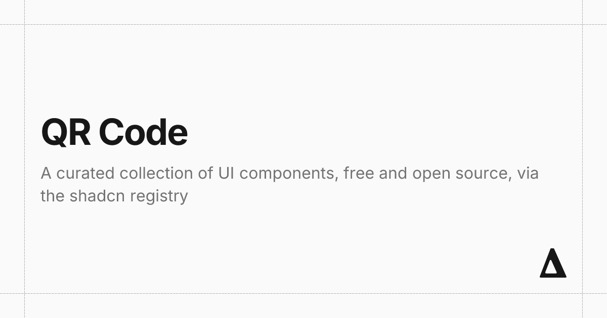 QR Code | Delta Components UI